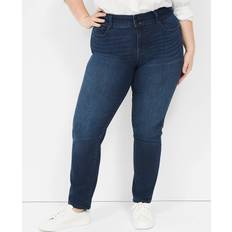 Lane Bryant Tighter Tummy Fit High-Rise Straight Jean Dark Denim