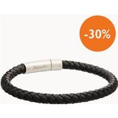 Merci Maman Men's Personalised Leather Bracelet