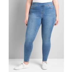 Lane Bryant High-Rise Sateen Pull-On Jegging Denim