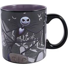 Silver Buffalo Disney Nightmare Before Christmas Jack Graveyard Heat Reveal Mug