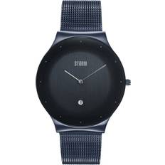 Storm Unisex Wrist Watches Storm TERELO IP Blue Modern Men's/Unisex with a Large Edge-to-Edge on a Sleek mesh and Date Feature Grey