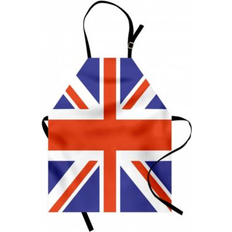 Ambesonne Union Jack Apron Blue, Red (78.7x66cm)