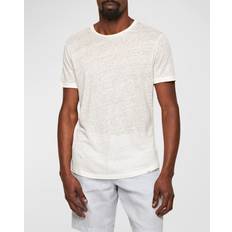 Orlebar Brown Ob-T Linen White Sand Tailored Fit Crewneck Linen T-shirt WHITE SAND