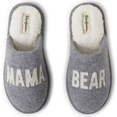 Dearfoams Women's Mama Bear Scuff Slippers Light Heather Gray