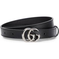 Gucci Women Accessories Gucci GG Marmont leather belt black