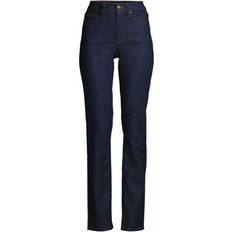 Lands' End Women Recover High Rise Straight Leg Blue Jeans