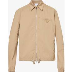 Bottega Veneta Mens Sesame Tech Zipped-sleeve Shell Jacket