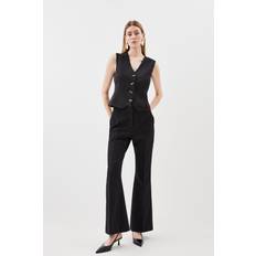 Karen Millen Clean Tailored High Waist Wide Leg Trouser