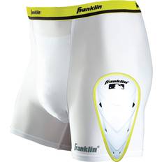 Franklin Sports Franklin Sports Adult Compression Short with Cup- Medium, White