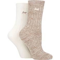 Beige Socks Jeep Pair Performance Polyester Boot Socks