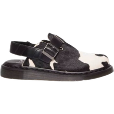 Dr Martins Jorge II Hair-On Cow Print Mules - Black/White