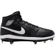 40 - Men Baseball Shoes Nike Jordan 1 Retro Metal M - Black/White