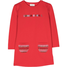 Sonia Rykiel Bead Embellished Long-Sleeve Dress - Bright Red