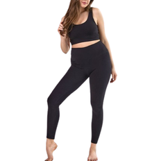 Samarali Yoga Bra and Leggings Set - Black