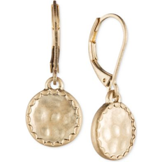 Lonna & Lilly lonna & lilly Gold-Tone Hammered Disc Drop Earrings Gold Gold