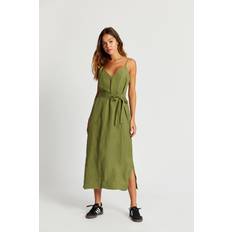 Linen - Men Dresses Komodo IMAN Tencel Linen Slip Dress Khaki Green, EUR