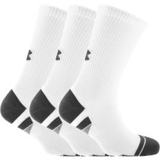 Under Armour Elastane/Lycra/Spandex Socks Under Armour Heatgear Crew Socks 3-pack - White