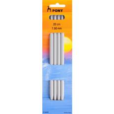 Pony Classic 20cm Double Point Knitting Needles 7.50mm Set of 4