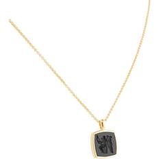 Tom Wood Eros Cushion pendant necklace unisex Sterling Silver/Gold Plated Silver