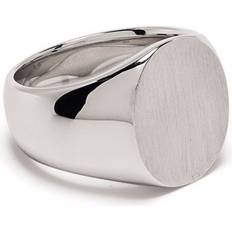 Tom Wood Oval Satin signet ring unisex Silver