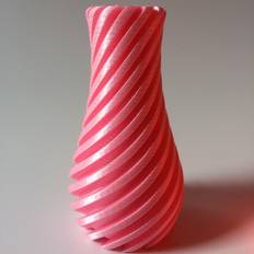 Plastic Vases ECO3D Diagonal Pink Vase 11cm