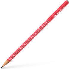 Red Graphite Pencils Faber-Castell Sparkle Graphite Pencil Candy Cane Red