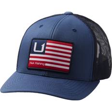 Huk Men's Blue and Bars American Trucker Snapback Hat