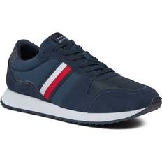 Tommy Hilfiger Men Trainers Tommy Hilfiger Runner Evo Mix Trainers Navy