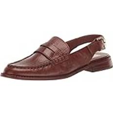 Dolce Vita Hardi Brown Crinkle Patent Women's Flat Shoes Brown