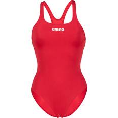 White Swimsuits Arena Team Swim Pro Solid One-Piece Swimsuit Women's Red White
