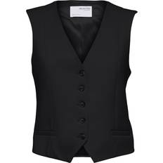 Selected Femme Tailored Vest - Black