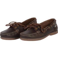 Brown - Women Boat Shoes Dublin Mendip Arena Leather Boat Shoes