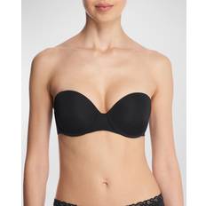 Natori Pure Luxe Strapless Contour Underwire Bra Black