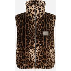 Multicoloured - Women Vests Dolce & Gabbana Sleeveless leopard-print jacket leo_new