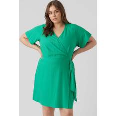 Vero Moda Regular Fit V-neck Curve Regular Sleeves Short Dress