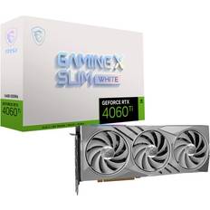 Nvidia GeForce Graphics Cards MSI GeForce RTX 4060 Ti GAMING X SLIM WHITE HDMI 3 x DP 16GB