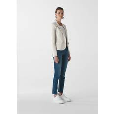 Grey - Women Blazers Whistles Slim Jersey Blazer Jacket, Grey