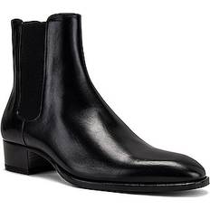 Saint Laurent Wyatt Chelsea Boot in Black Nero