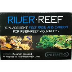 Interpet River Reef & Kent Marine Bioreef 94L Replacement Super Fine Filter Pads & Carbon
