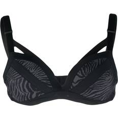 Marlies Dekkers Wing Power zebra-print bra women Recycled Nylon/Spandex/Elastane Black