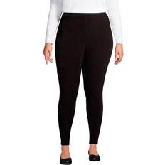 Lands' End Women Leggings Lands' End Women Sport Corduroy Leggings Deep Black Petite