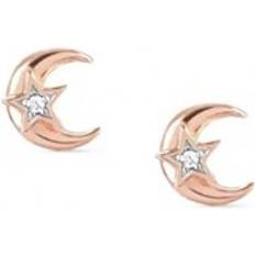 Nomination Earrings Nomination Sweetrock Rose Gold Moon Crystal Earrings