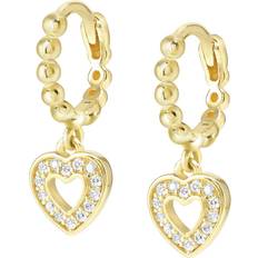 Nomination Earrings Nomination Gold Lovecloud Heart Hoops