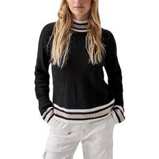 Sanctuary Sporty Striped Sweater Black Multi