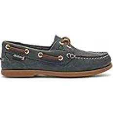 Laced - Women Boat Shoes Chatham Deck II G2 Premium Leather - Blue