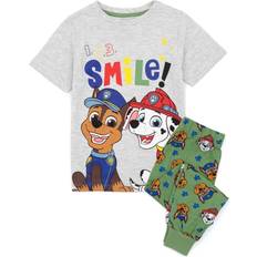 Brown Night Garments Paw Patrol Boys Smile Pajamas Set Brown/Green/Multicolour