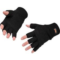 Gloves & Mittens Portwest Black Knit Glove Fingerless One