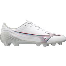 Mizuno 13.5 Football Shoes Mizuno Alpha Select FG Firm Ground Soccer Cleats White/Ignition-10.5