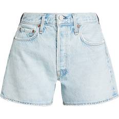 Gold - Women Shorts Agolde Parker Long Short in Blue Twister