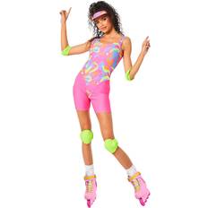 Palmer Agencies Women's Official Barbie Blade Halloween Costume Green/Pink/Yellow